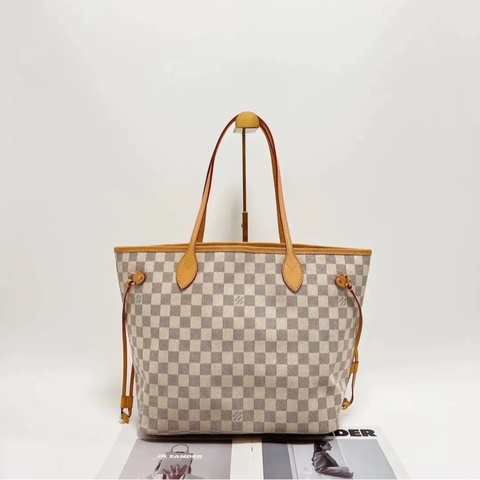 【95%新✨全網最便宜】LV Neverfull 白棋盤格中號