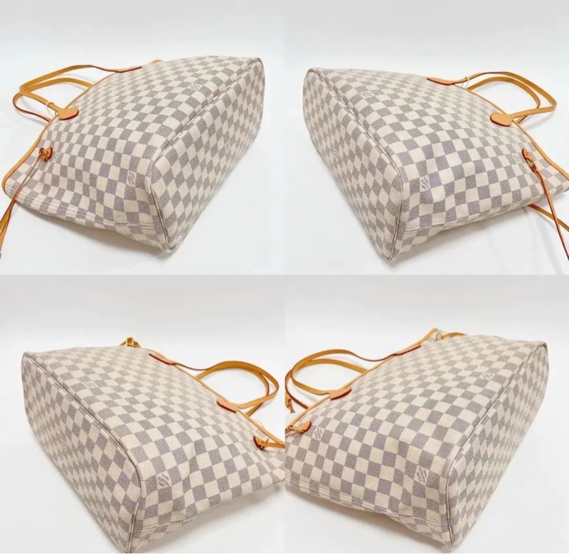【95%新✨全網最便宜】LV Neverfull 白棋盤格中號-5