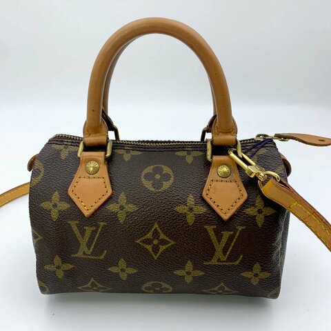 Louis Vuitton 經典老花 迷你speedy Nano，LV，路易威登，mini，二手真品，正品，現貨，免運