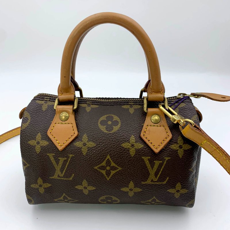 Louis Vuitton 經典老花 迷你speedy Nano，LV，路易威登，mini，二手真品，正品，現貨，免運-0