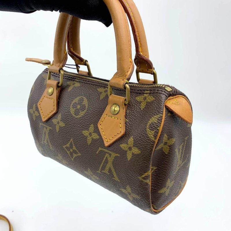 Louis Vuitton 經典老花 迷你speedy Nano，LV，路易威登，mini，二手真品，正品，現貨，免運-8