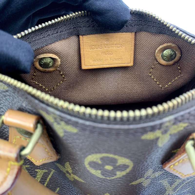 Louis Vuitton 經典老花 迷你speedy Nano，LV，路易威登，mini，二手真品，正品，現貨，免運-15