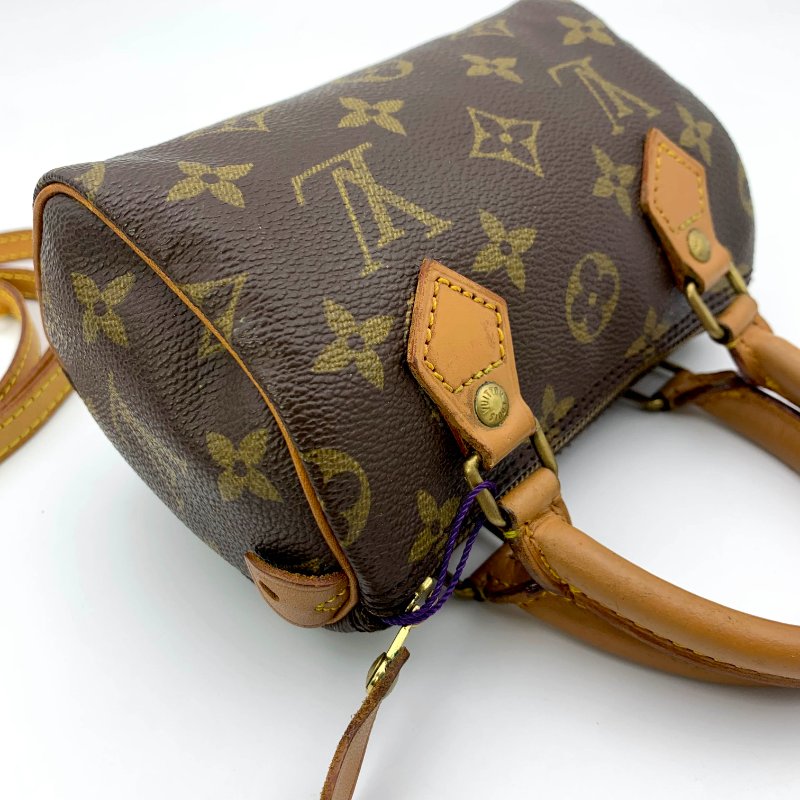 Louis Vuitton 經典老花 迷你speedy Nano，LV，路易威登，mini，二手真品，正品，現貨，免運-19