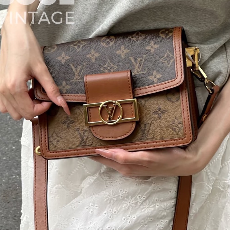 全網最低價😍99新🆕Lv小號dauphine老花達芙妮單肩斜挎包-1