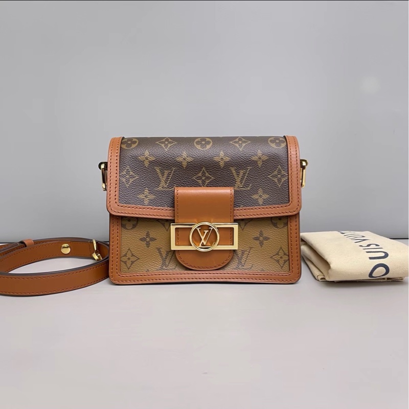 全網最低價😍99新🆕Lv小號dauphine老花達芙妮單肩斜挎包-6