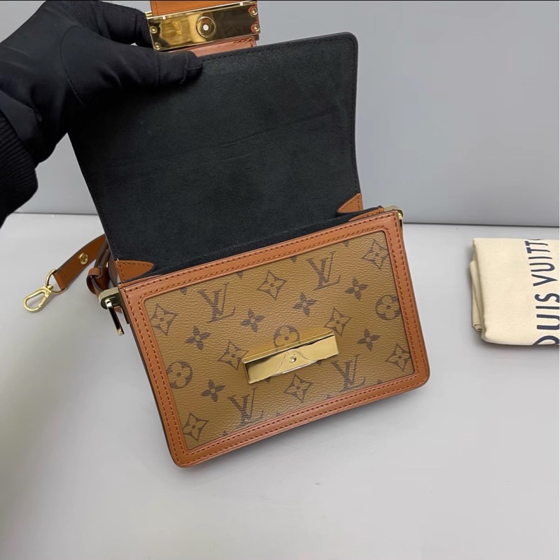 全網最低價😍99新🆕Lv小號dauphine老花達芙妮單肩斜挎包-10