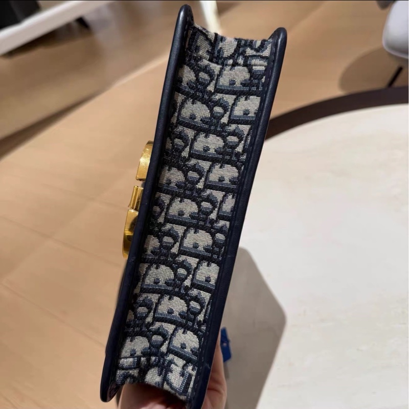 絕美神包😍99新🈶購證🤩Dior迪奧老花肩帶款蒙田30單肩斜挎包-9