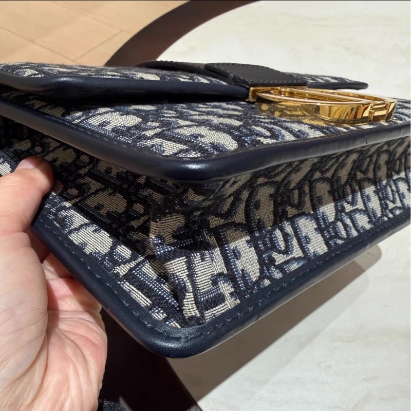 絕美神包😍99新🈶購證🤩Dior迪奧老花肩帶款蒙田30單肩斜挎包-10