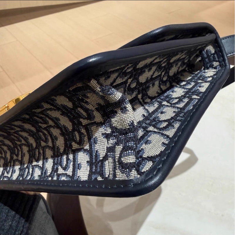 絕美神包😍99新🈶購證🤩Dior迪奧老花肩帶款蒙田30單肩斜挎包-11