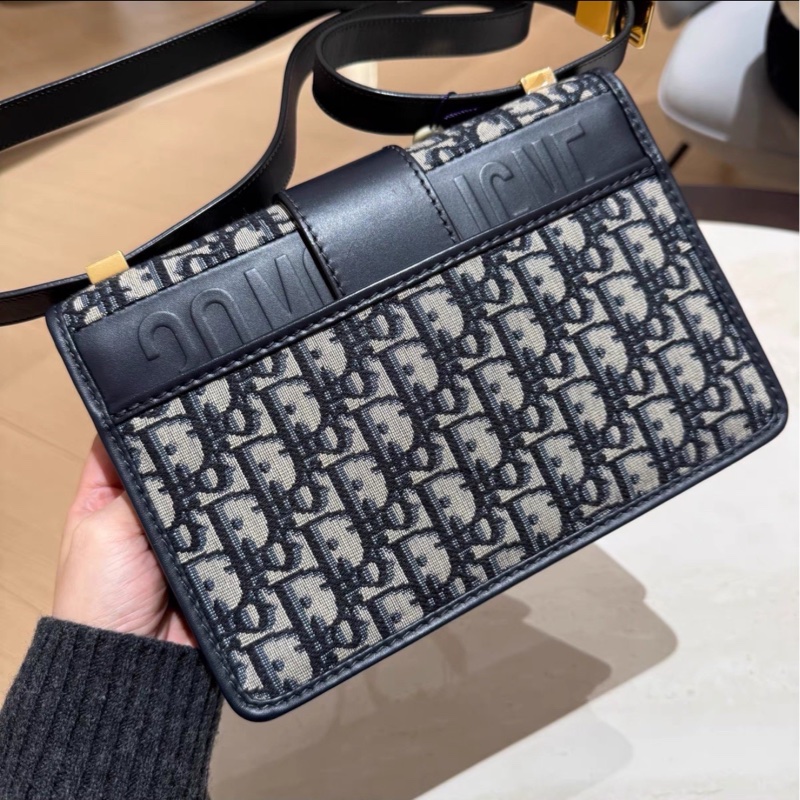 絕美神包😍99新🈶購證🤩Dior迪奧老花肩帶款蒙田30單肩斜挎包-13