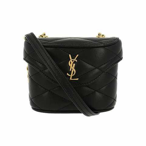 SAINT LAURENT Cassandra Monogram Quilted Micro Box Chain 女士單肩包 766793 1EL07 1000