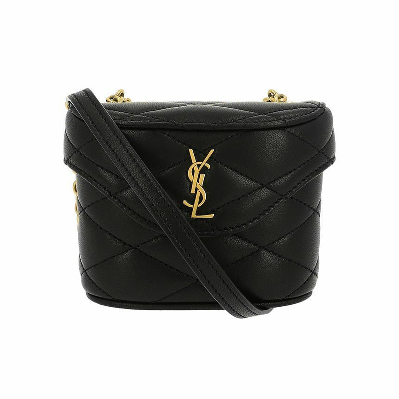 SAINT LAURENT Cassandra Monogram Quilted Micro Box Chain 女士單肩包 766793 1EL07 1000-2