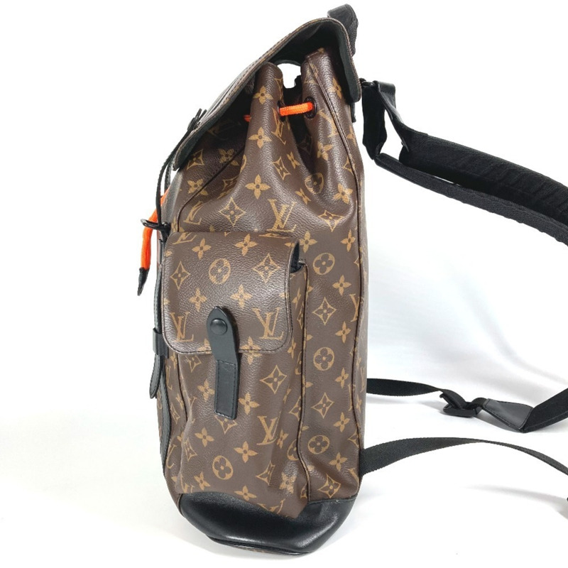 路易威登 M45617 Monogram LV Friend Virgil Abloh Christopher PM 雙肩包，男士，棕色-2