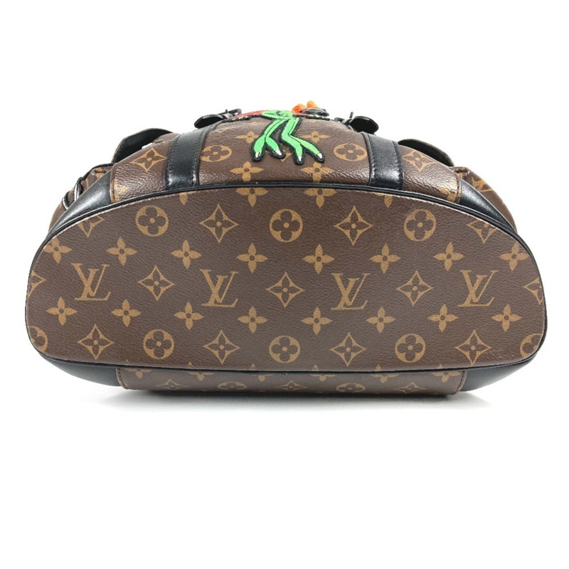路易威登 M45617 Monogram LV Friend Virgil Abloh Christopher PM 雙肩包，男士，棕色-4
