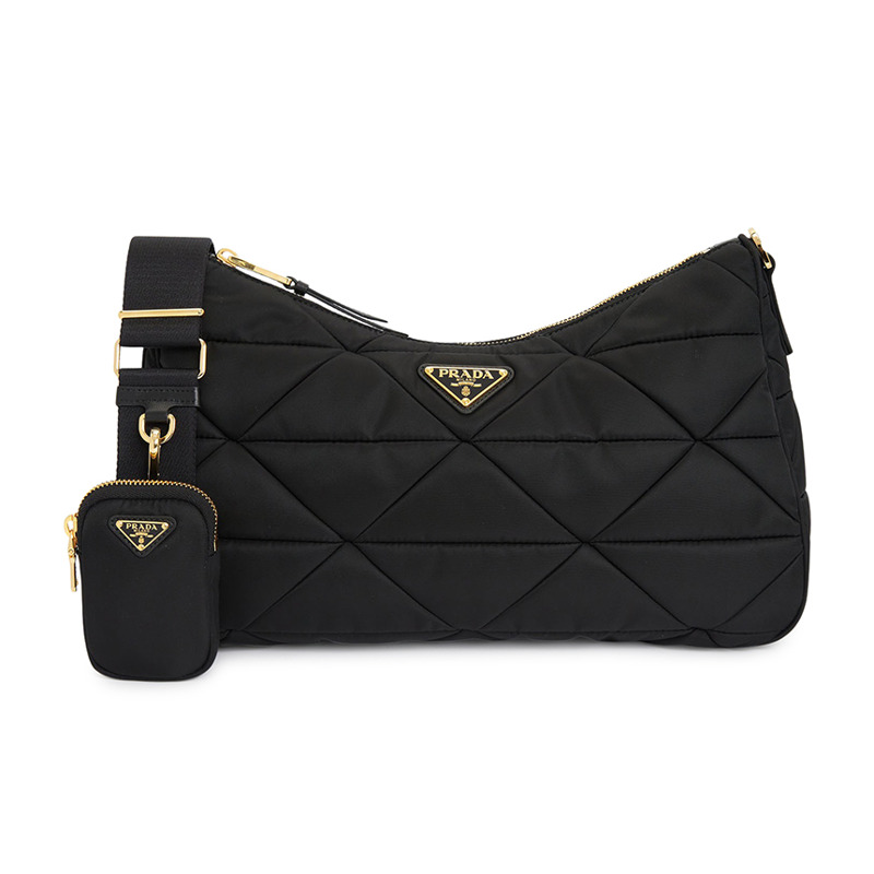 PRADA 大號尼龍加厚女士單肩包 1BC232 RDJN F0632 B9O-1