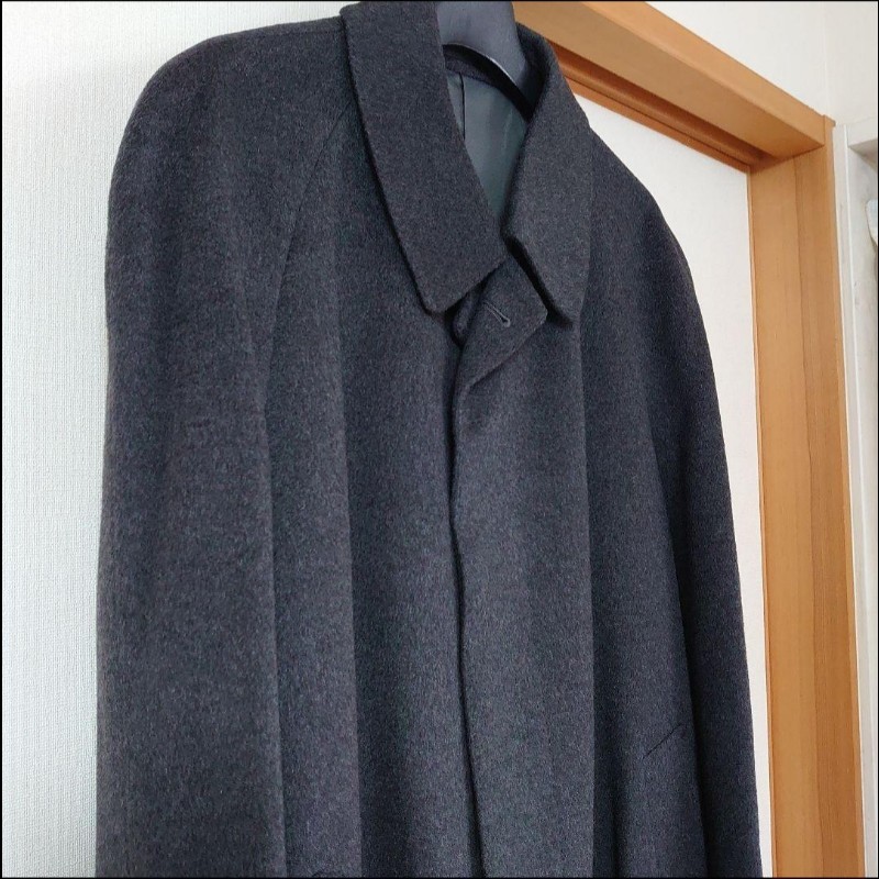 XL/近新極美/原價18萬/二手LANVIN /時尚男神長大衣/羊絨/深灰色-3