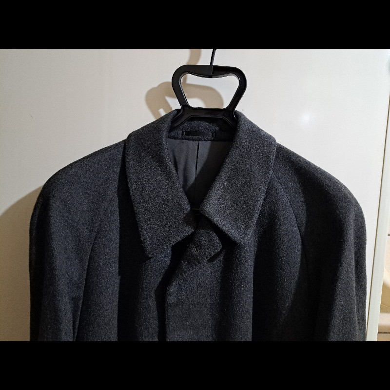 XL/近新極美/原價18萬/二手LANVIN /時尚男神長大衣/羊絨/深灰色-6