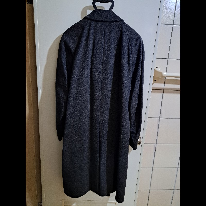 XL/近新極美/原價18萬/二手LANVIN /時尚男神長大衣/羊絨/深灰色-7