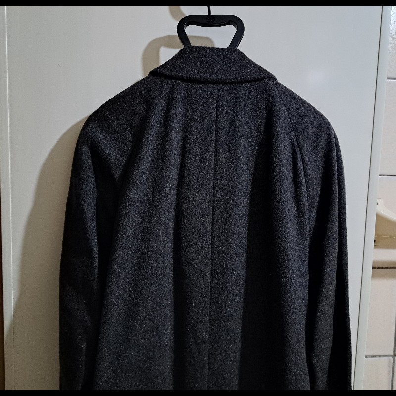 XL/近新極美/原價18萬/二手LANVIN /時尚男神長大衣/羊絨/深灰色-8