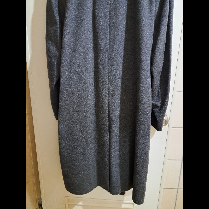 XL/近新極美/原價18萬/二手LANVIN /時尚男神長大衣/羊絨/深灰色-9