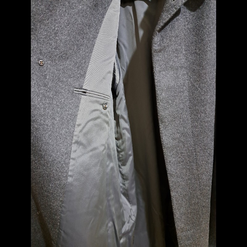 XL/近新極美/原價18萬/二手LANVIN /時尚男神長大衣/羊絨/深灰色-15