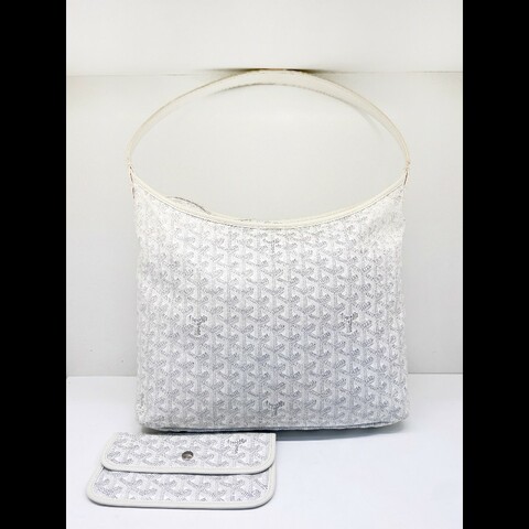 Goyard 白色滿印老花Hobo 肩背包