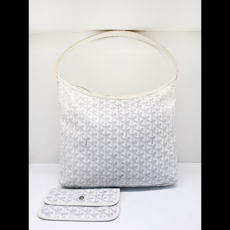 Goyard 白色滿印老花Hobo 肩背包-0