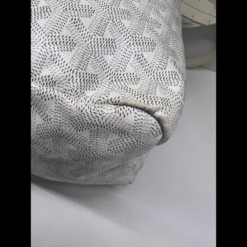 Goyard 白色滿印老花Hobo 肩背包-11