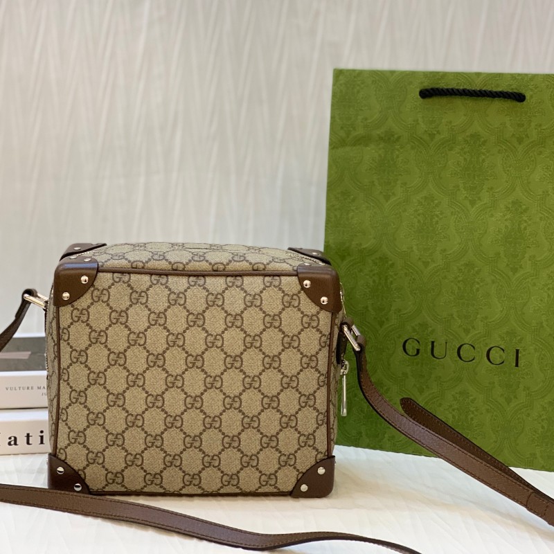 Gucci老花盒子包 斜背包肩背包-0