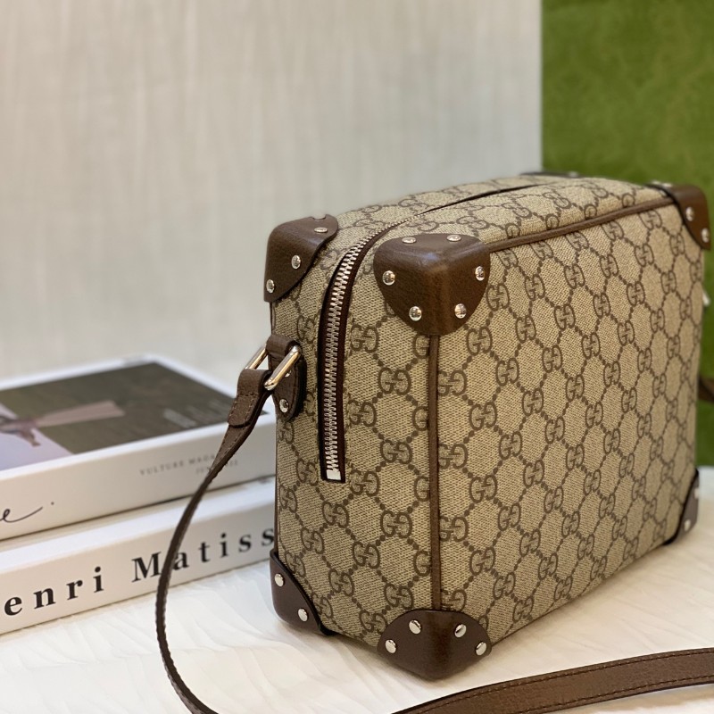 Gucci老花盒子包 斜背包肩背包-1