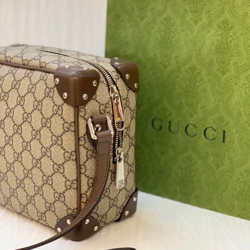 Gucci老花盒子包 斜背包肩背包-2
