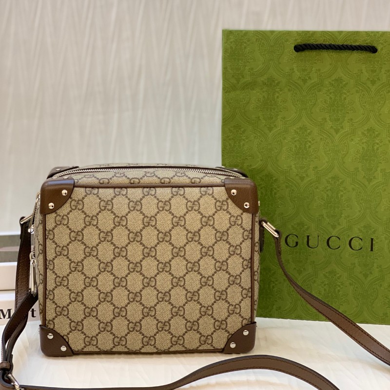 Gucci老花盒子包 斜背包肩背包-3