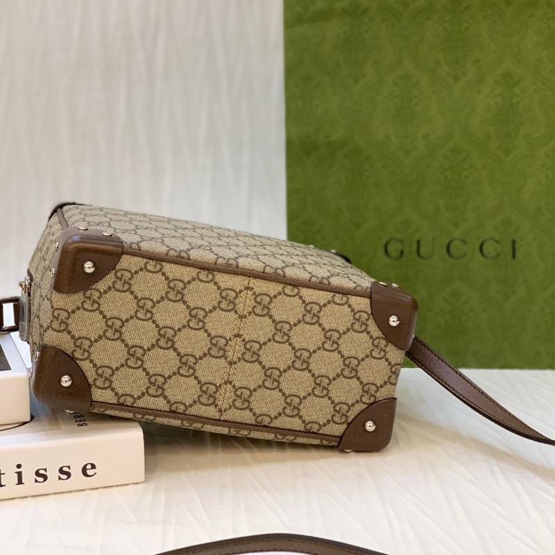 Gucci老花盒子包 斜背包肩背包-4
