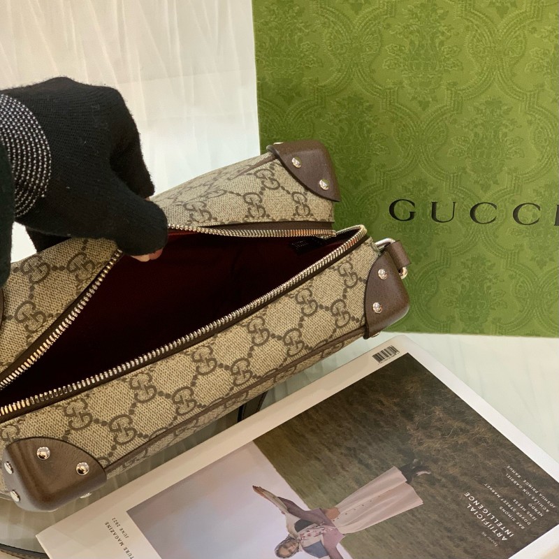 Gucci老花盒子包 斜背包肩背包-5