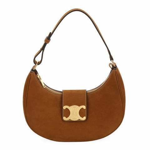 CELINE Triomphe Aba 麂皮單肩包 25FW 114493GRM 02CM