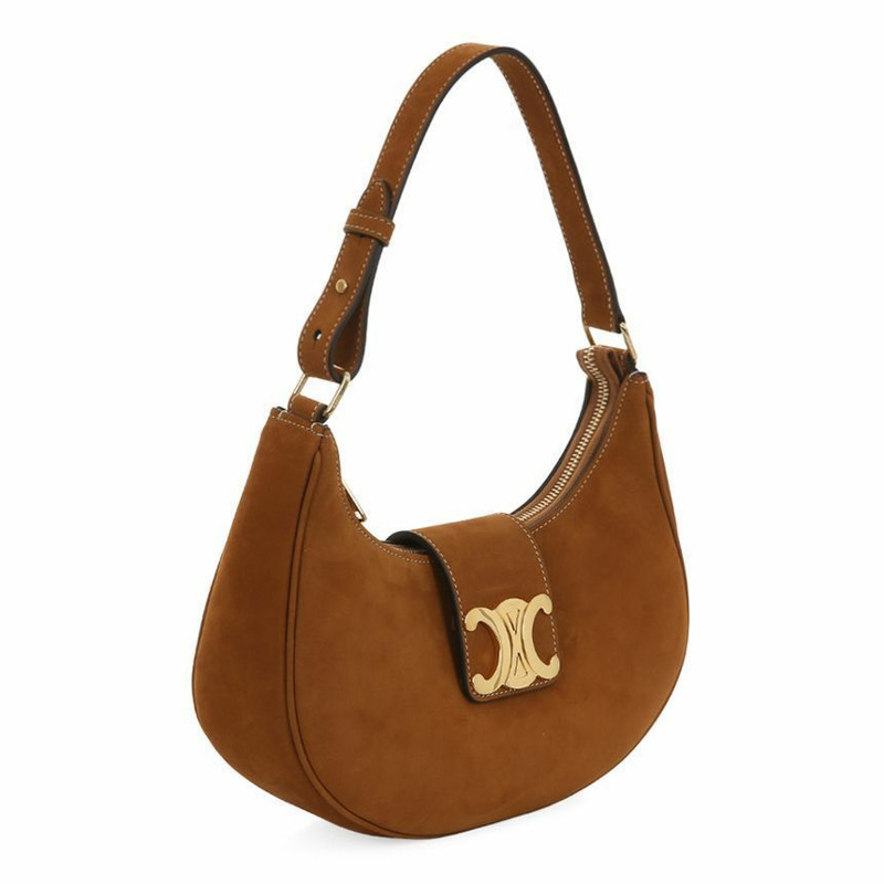 CELINE Triomphe Aba 麂皮單肩包 25FW 114493GRM 02CM-2