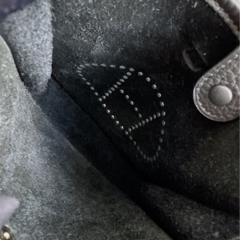 【全新品】愛馬仕Hermes evelyne mini 16伊芙琳迷你黑銀 K刻 全膜單肩背側背斜挎包-7