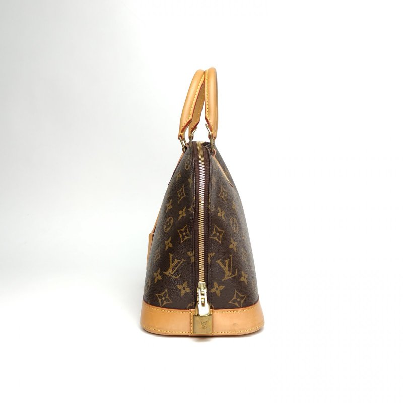 LOUIS VUITTON ALMA貝殼包小號32老花PVC2010肩背包-1