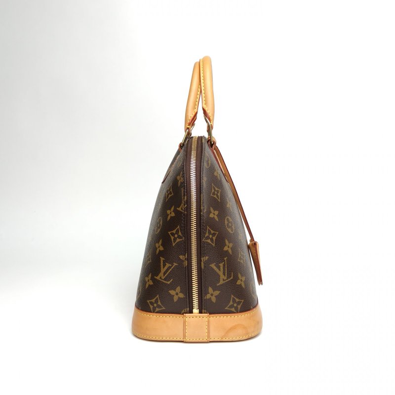 LOUIS VUITTON ALMA貝殼包小號32老花PVC2010肩背包-3