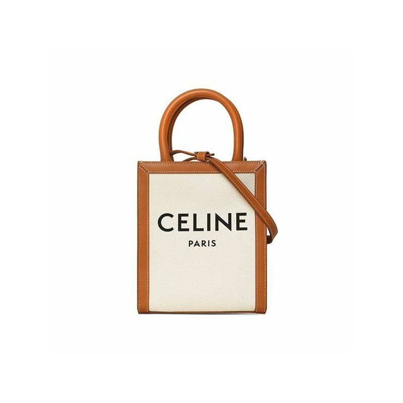 CELINE Vertical Cabas 紡織迷你手提包 193302BNZ 02NT-0