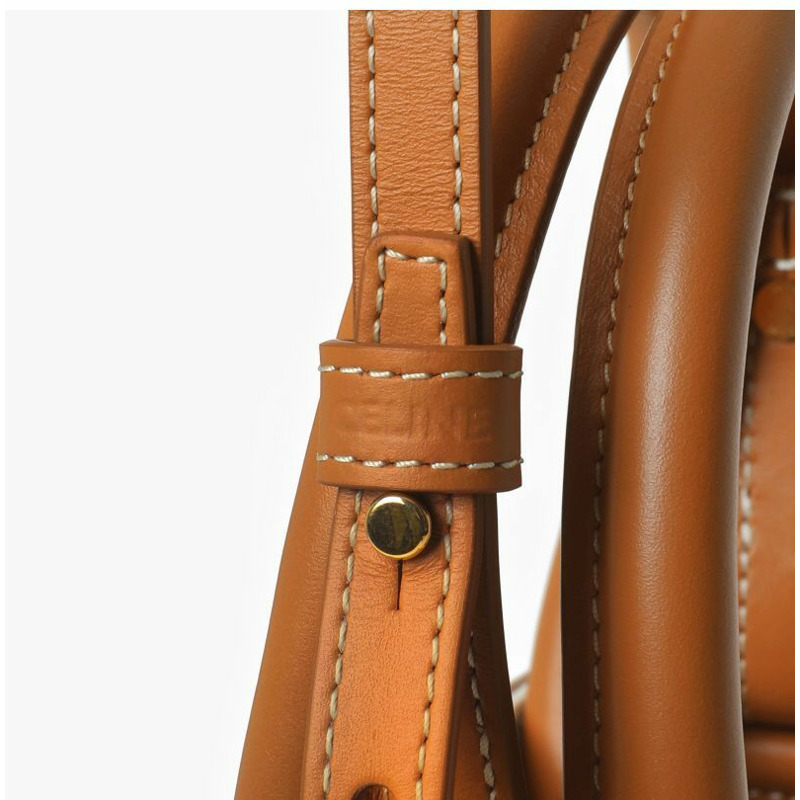 CELINE Vertical Cabas 紡織迷你手提包 193302BNZ 02NT-6