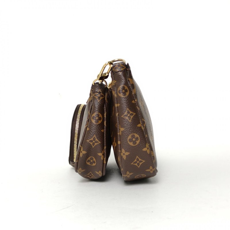 LOUIS VUITTON MultiPochetteAccessoires五合一綠肩帶老花PVC2020肩背包-1