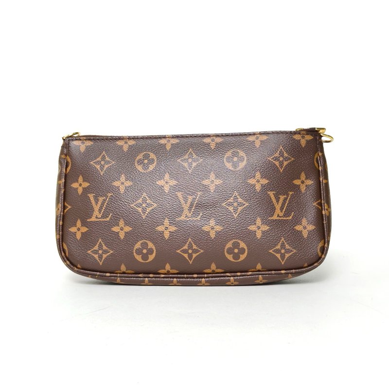LOUIS VUITTON MultiPochetteAccessoires五合一綠肩帶老花PVC2020肩背包-2
