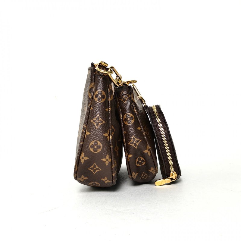 LOUIS VUITTON MultiPochetteAccessoires五合一綠肩帶老花PVC2020肩背包-3