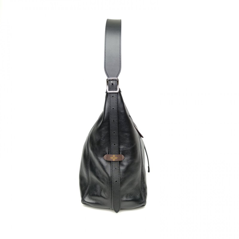 LOUIS VUITTON CARRYALLDark中號39黑色羊皮銀扣晶片肩背包-3