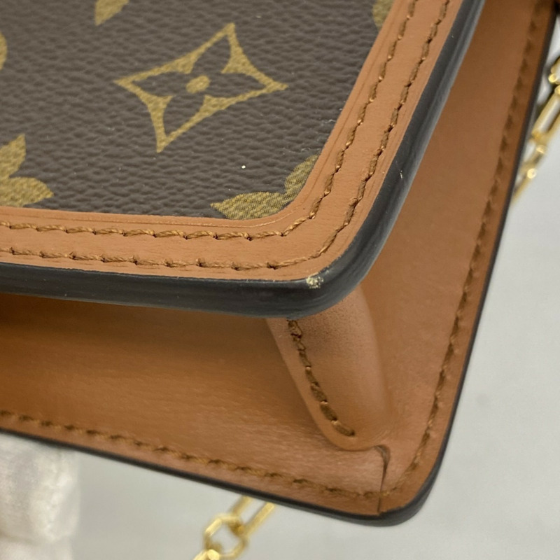 路易威登 Monogram Reverse Pico Dauphine 女士肩背包 M82749 棕色-5