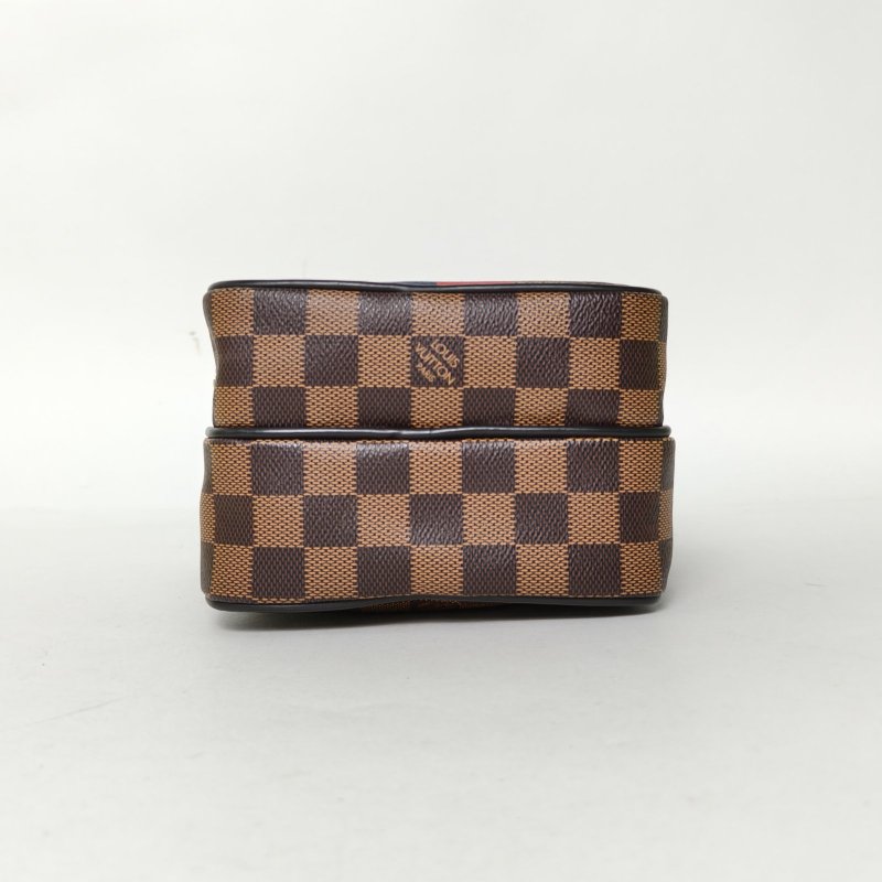 LOUIS VUITTON Nigo相機包老花PVC2016棕色棋盤格動物園系列斑馬限量款肩背包-4