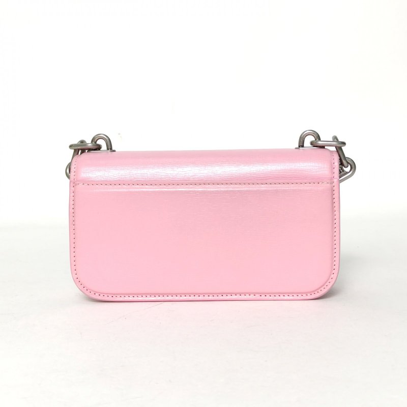 BALENCIAGA 粉色牛皮Gossip單肩包XS肩背包-2