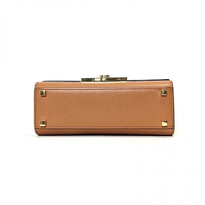 MOYNAT RejaneMini20棕色牛皮肩背包-4