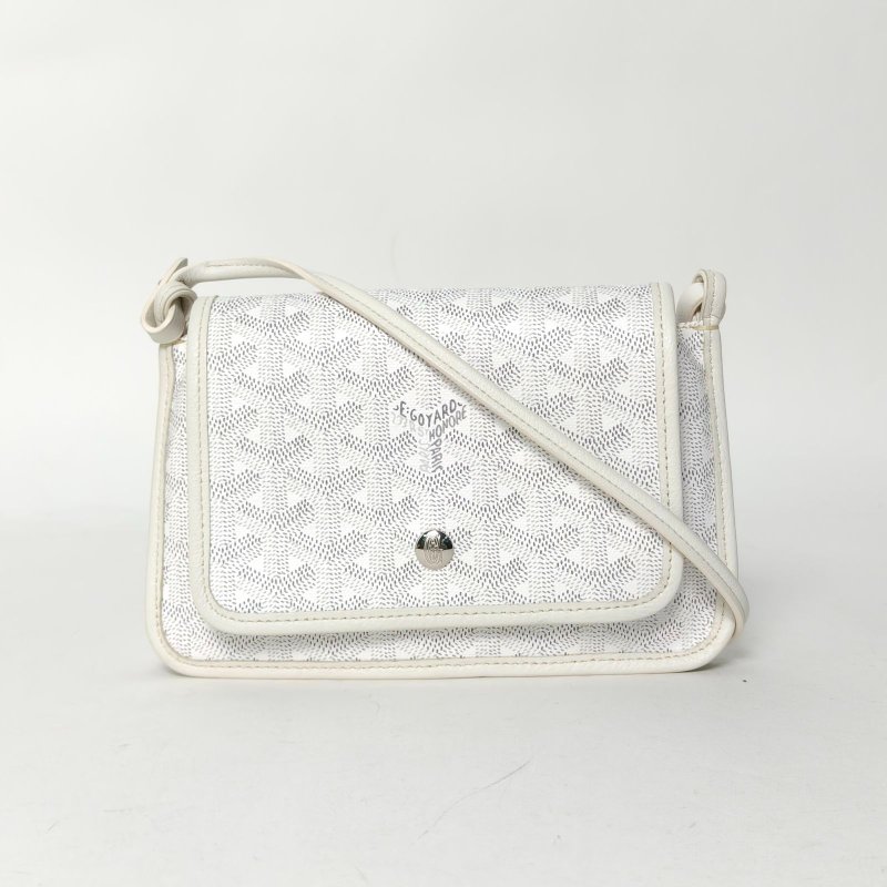 GOYARD PLUMET三層WOC白色PVC肩背包-0